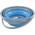 thumbnail image 3 of Southern Homewares SH-10185 Deluxe Foldable Silicone Collapsible 2.65 Gallon Bucket, Blue, 3 of 7