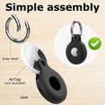 thumbnail image 5 of YUNOVA 4 Pack Shockproof Silicone AirTag Holder Keychain, Scratch Resistant Protective Case, Compatible with Apple AirTag, Anti-Lost Cover for Keys Pet Collar Bag, 5 of 10