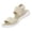 Beige, variant on Women Dual Strap Knit Fabric Open Toe Wedge Sandals Comfortable Footwear For Casual Outdoor Daily Activities