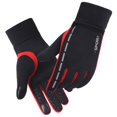 thumbnail image 4 of Guantes de ciclismo para deportes al aire libre de primavera para hombres y mujeres, para montañismo, impermeables, a prueba de viento, cálidos, con pantalla táctil, guantes de dedos completos, 4 of 5