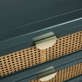 thumbnail image 3 of 3 Drawer Natural Rattan Cabinet with 100 lbs Load Capacity / Ideal for Bedroom, Living Room and Study, 3 of 3