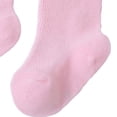 thumbnail image 5 of Baby Girls Ruffle Crew Socks Breathable Sweat Wicking Mid Calf Socks Soft Solid Colors for Newborn Toddler 0-3 Years, 5 of 6