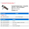 thumbnail image 2 of Camshaft Position Sensor - Compatible with 2013 - 2023 Ford Explorer 2014 2015 2016 2017 2018 2019 2020 2021 2022, 2 of 2