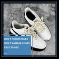 thumbnail image 2 of Thick Rope Shoe Laces for Air Force 1, Dont Punch DIY Chunky Jumbo Shoelaces for Dunk,Air Jordan,AF1 Sneakers, White, 2 of 7