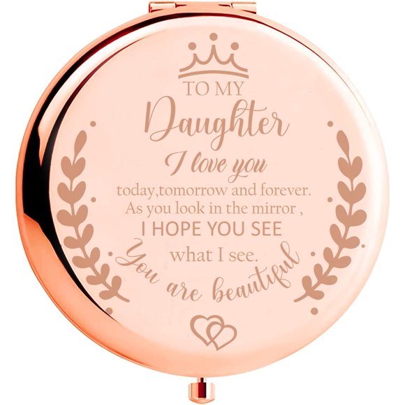 Espejo compacto de maquillaje Soulpetals para hija, regalo de mamá