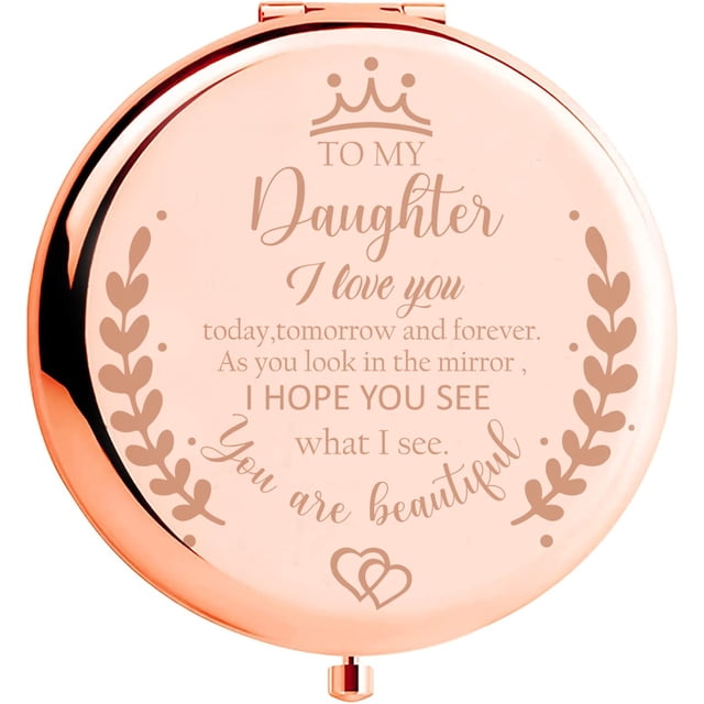 Espejo compacto de maquillaje Soulpetals para hija, regalo de mamá