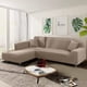 thumbnail image 2 of Funda de sofá NAISI en forma de L, 2 piezas, con fundas de almohada, color canela, 2 of 7
