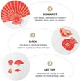 thumbnail image 5 of Zhiyie 24Pcs Chinese Style Cake Topper Decorative Cake Insert Cards for New Year (Red), 5 of 11