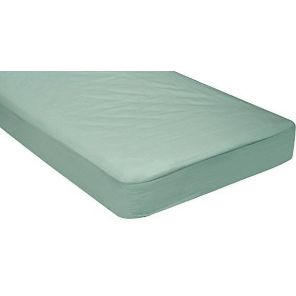 Gilbins Cot Size 30" x 75" Flat Fitted Sheet, Made of Cotton, Perfect for Camp Bunk Beds / RVs / Guest Beds (Seafoam)