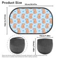 thumbnail image 6 of KUIFORTI Cute Capybara Car Window Shades for Baby Sun Shade for Car Window for Kids, 20.47"x12.59" Automotive Sun Protection Baby from UV and Sun Glar, 6 of 8
