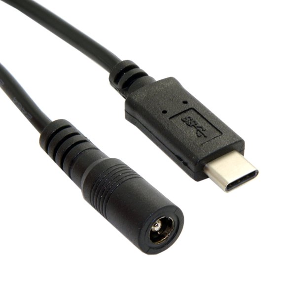 cablecc USB 31 Type c USB-c to Dc 55 25mm Power Jack Extension charge cable for Air Pro 10cm