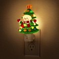 thumbnail image 1 of Luz nocturna Briignite Snowman Christmas Tree 3000 K Plug-in, 1 of 6