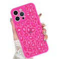 thumbnail image 1 of Funda iPhone 12 Pro Max KANGHAR con estampado de leopardo rosa intenso, 1 of 6