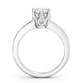 thumbnail image 3 of Dash Jewel 1.8 Ct Round Cut Lab Created Diamond Engagement Ring – 14K White Gold Plated Ring – Decorative Solitaire with Accents – Elegant Gift for Her, 3 of 4