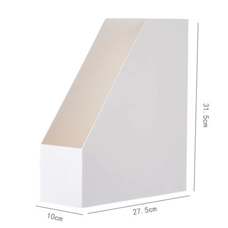 Organizadores Desk Organizer Office Box Book Stationery Rack Vertical Stackable Free Combination White