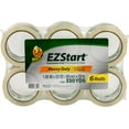 thumbnail image 3 of EZ Start Clear Packing Tape Refills - 6 Rolls of Quiet Easy Packaging for Boxes, Shipping, Moving & Stora 1.88 Inch x 55 Yards 3" Core (287862), 3 of 3