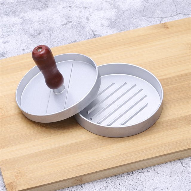 Prensa antiadherente para hamburguesas, molde para hamburguesas de aluminio para barbacoas, hamburguesas caseras