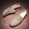 thumbnail image 4 of Big Size Men's Casual Loafers Slip On Leather Shoes Lightweight Driving Shoes Moccasins Classic Penny Loafer Flats Boat Shoes, 4 of 10