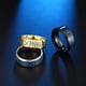 thumbnail image 3 of Anillo pulsera para hombre con luz de espejo de arco interno de 8 mm con grabado giratorio y caracteres que brillan en la oscuridad, 3 of 4