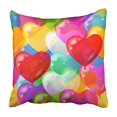 thumbnail image 1 of BSDHOME Ballons en Forme de Cœur Bleus Beaux Colorés Contient des Transparences Taie d'Oreiller Rouge Amour Housse de Coussin 20x20 Pouces, 1 of 1