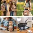 thumbnail image 3 of Aplkyhs Capybara Heart 4Pcs Kids Backpack for Girls with Lunch Box Pencil Case Water Bottle Carrier with Strap Suitable for Elementary Middle School High School, 3 of 7