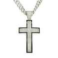 thumbnail image 2 of Men Women Hip Hop Cross Pendant Necklace With Crystal Cuban Chain HipHop Iced Out Bling Necklaces Fashion Charm Jewelry, 2 of 6