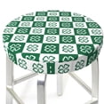 thumbnail image 3 of Fotbe Happy saint Patricks day Pattern Stool Covers Round,Waterproof Round Bar Stool Covers Bar Chair Covers Washable Stool Cushion Slipcover for 12-14 Inch Chair-14 inch, 3 of 7