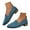 Blue, variant on Comfortable Walking Shoes for Women with Cushioned Footbeds Women's Ballerina On Shoes Non Knitted Trainers Comfortable Breathable Summer Sporty Women Flat Shoes Comfort Shoes