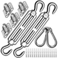 thumbnail image 1 of Zshan Kit de Fixation de Voile d'Ombrage M6, Kit de Fixation de Store en Acier Inoxydable 304 pour Triangle et Carré, Kit d'Accessoires (M6), 1 of 5