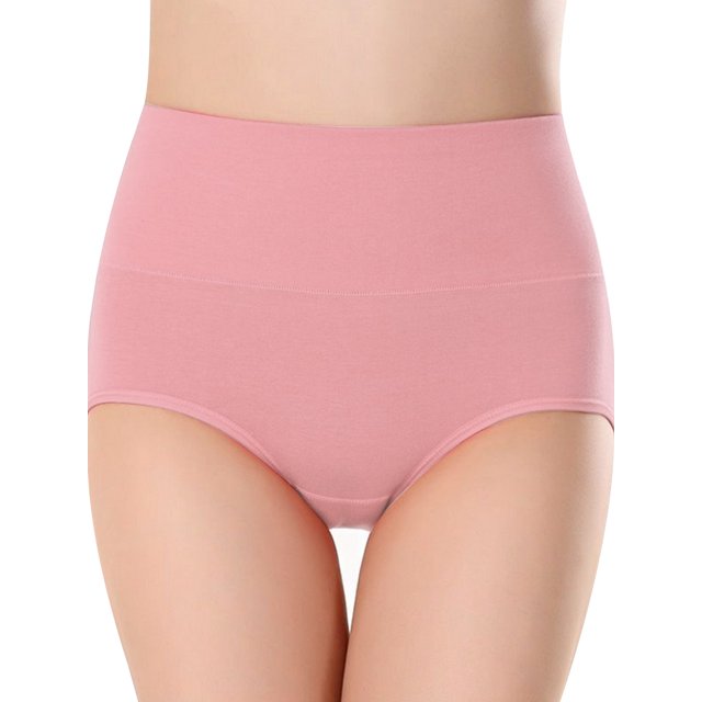 Sonducket Ropa interior de mujer Bragas de algodón de cintura alta Chica Embarazada Calzoncillos elásticos de color sólido, Rojo, L Prendas para la parte inferior del cuerpo Gamba roja 4XL Sonducket AP003573-30