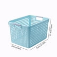 thumbnail image 3 of Gallickan Laundry Basket, 2 Pack Large Laundry Hamper, Plastic with Comfort Handles to Easily Carry Clothes to and from the Laundry Room, Blue, 3 of 8