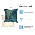 thumbnail image 4 of Liora Manne Marina Coral Garden Indoor Outdoor Decorative Pillow Lapis, 4 of 5