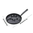 thumbnail image 3 of Btomtd Iron Grill Pan with Cool Touch Handle Hanging Storage for Camp and Home Stove Griddle Skillet, B, 3 of 6