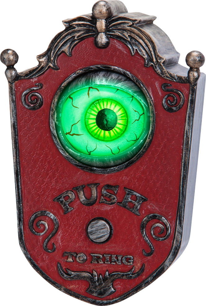 HYDE AND EEK BOUTIQUE Animated Eyeball Doorbell Halloween Décor 