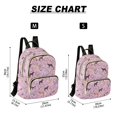 thumbnail image 2 of FORMRS Mini Backpack Purse for Women Quilted Travel Daypack Casual Shoulder Bag, Purple Floral Horses Pattern, 2 of 7