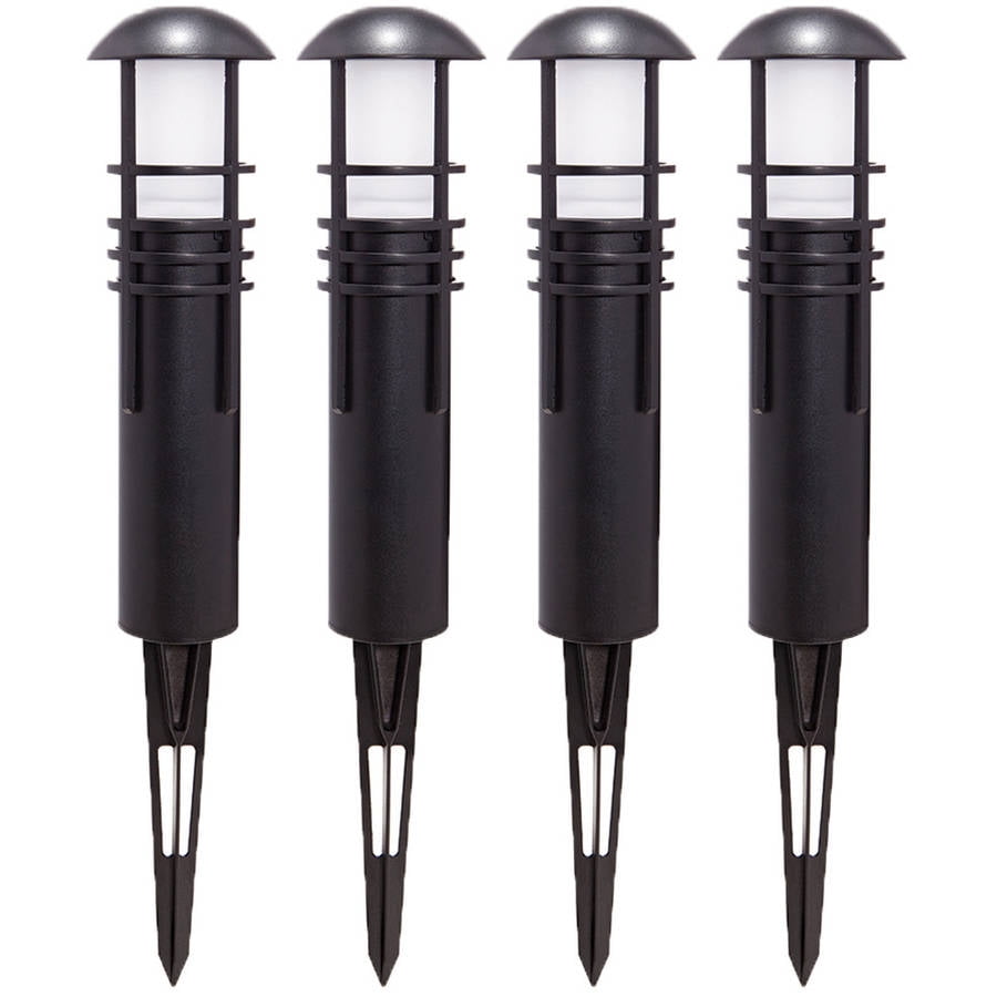 Better Homes & Gardens 4 Piece Outdoor QuickFIT LED Bollard Walmart