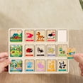 thumbnail image 6 of Wooden Puzzle Board for Toddlers Early Education Matching Game Fruits Animals Professions Montessori Learning Toy Fine Motor Skills Activity(A), 6 of 6