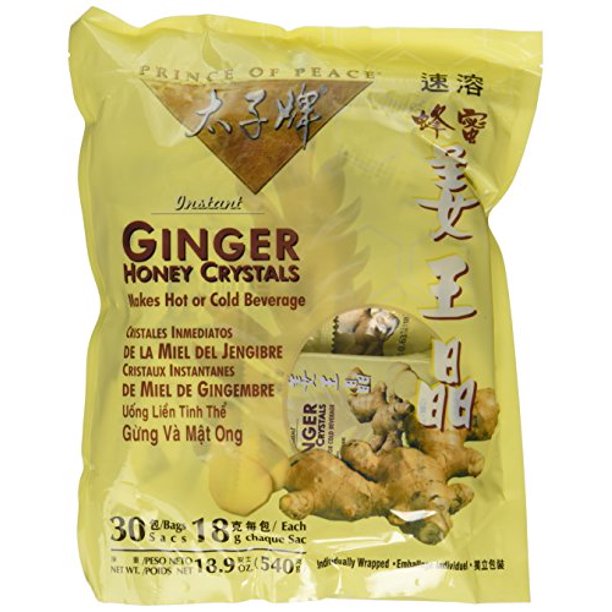Prince of Peace Instant Ginger Honey Crystals (Pack of 3 x 30ct