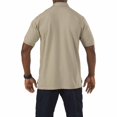 thumbnail image 2 of 5.11 Work Gear Men's Professional Short Sleeve Polo Shirt, Cotton Fabric, Wrinkle-Resistant, Silver Tan, X-Small, Style 41060, 2 of 3