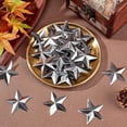 thumbnail image 6 of 100PCS 2" Primitive Silver Metal Star Vintage Rustic Galvanized Stars Three Dimensional Christmas Tree Stars for Hanging Wall Holiday Wreath Decor Craft Handmade Accessory, 6 of 9