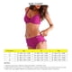 thumbnail image 4 of Women Swimsuit 2 Piece Pure Color Swimwear Tie Side Bath Swim Suit for Beach Pool Red L, 4 of 5