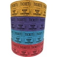 thumbnail image 2 of The Ticket Gurus-Raffle Tickets - (4 Rolls of 2000 Double Tickets) 8,000 Total 50/50 Raffle Tickets (Purple/Blue, Orange, Red)) …, 2 of 4