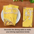 thumbnail image 6 of Iauyy Satin Napkins Set of 6- Butterfly- Yellow DIY Printing Decoration Cloth Napkin- Easy Care for Home/Party, 6 of 8