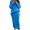 Bright Blue, variant on Women's Black Winter Chunky Cable Knit Sweater Skirt 2 Piece Set