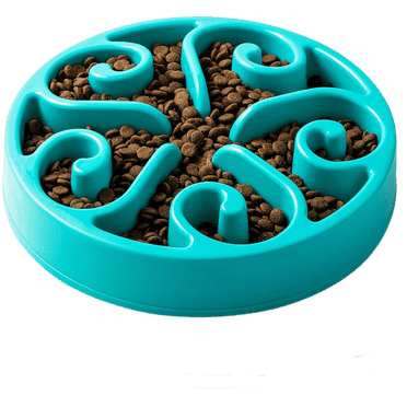 JOELY Slow Feeder Dog Bowl, Pet Slow Feeding Plate, Maze Interactive Dog Puzzle, Fun Feeder Expansion Stop Slow Bowl, Non-toxic and Anti-suffocation -Blue