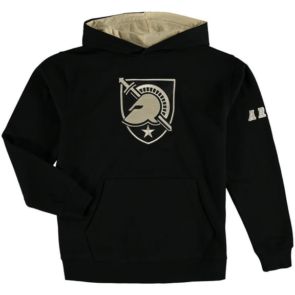 Youth Black Army Black Knights Big Logo Pullover Hoodie