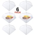 thumbnail image 2 of Capota contra moscas, juego de 6 cubiertas para alimentos, cubierta plegable para pasteles, cubierta para alimentos con paraguas antimoscas, protección perfecta contra moscas para alimentos, frut, 2 of 5