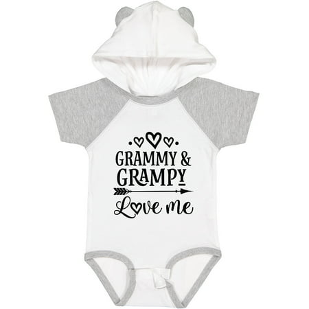 

Inktastic Grammy and Grampy Love Me Valentine Gift Baby Boy or Baby Girl Bodysuit