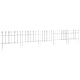 thumbnail image 2 of Outsunny Metal Decorative Garden Fence, 9.2' x 17.25" 5 Pack Steel Fence Panels, Decorative Border Fence for Landscape, Flower Bed, Animals, Black, 2 of 9