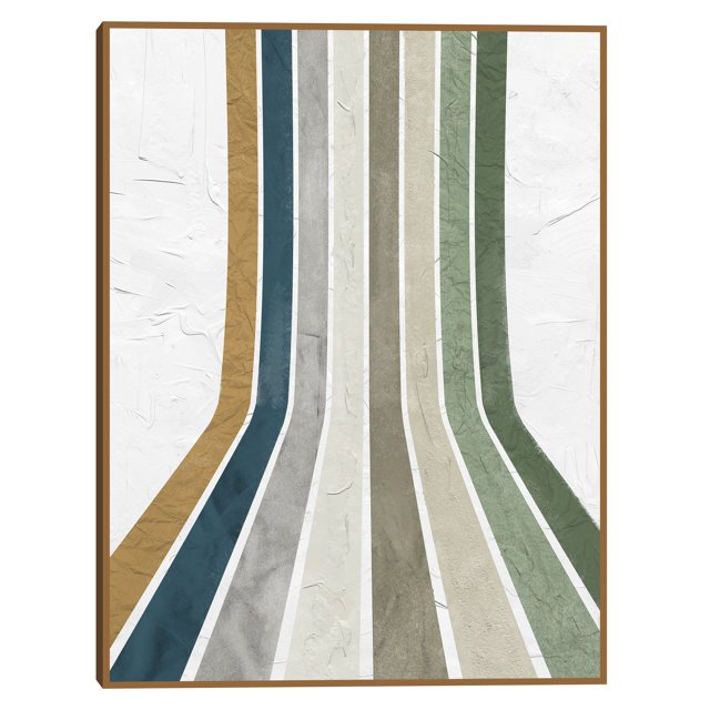 Cuadro Decorativo - Líneas de mediados de siglo I Jr Impresión en canvas, estrechado